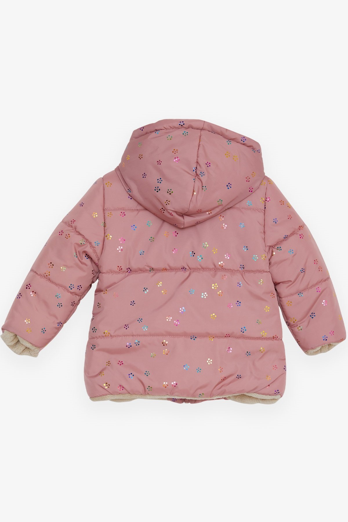 Breeze Kız Bebek Mont Renkli Sim Desenli Gülkurusu (6 Ay-2 Yaş)