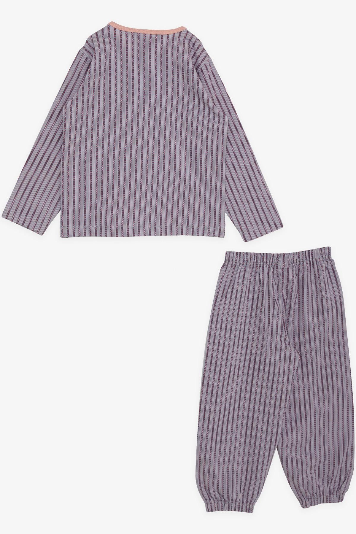 Breeze Kız Bebek Pijama Takımı Desenli Açık Lila (9 Ay-3 Yaş)