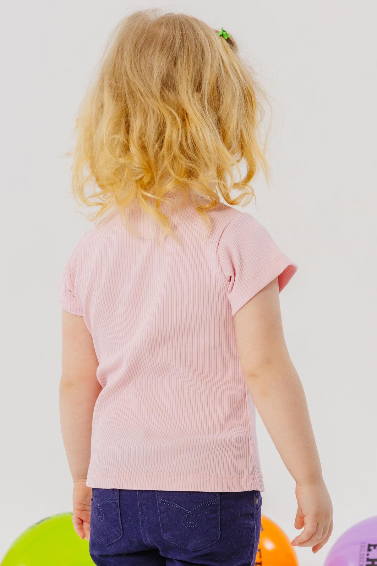Breeze Kız Bebek Tişört Güpürlü Armalı Somon (9 Ay-3 Yaş)