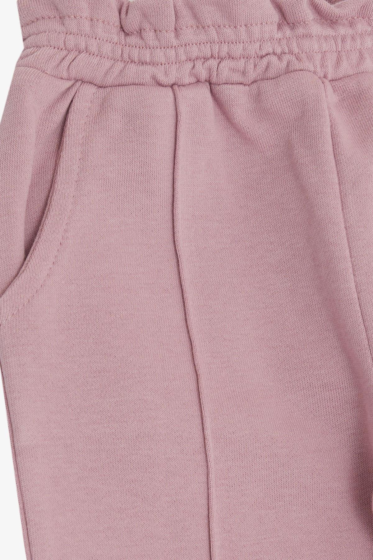 Breeze Kız Çocuk Alt Beli Paçası Lastikli Cepli Lila (1-4 Yaş)
