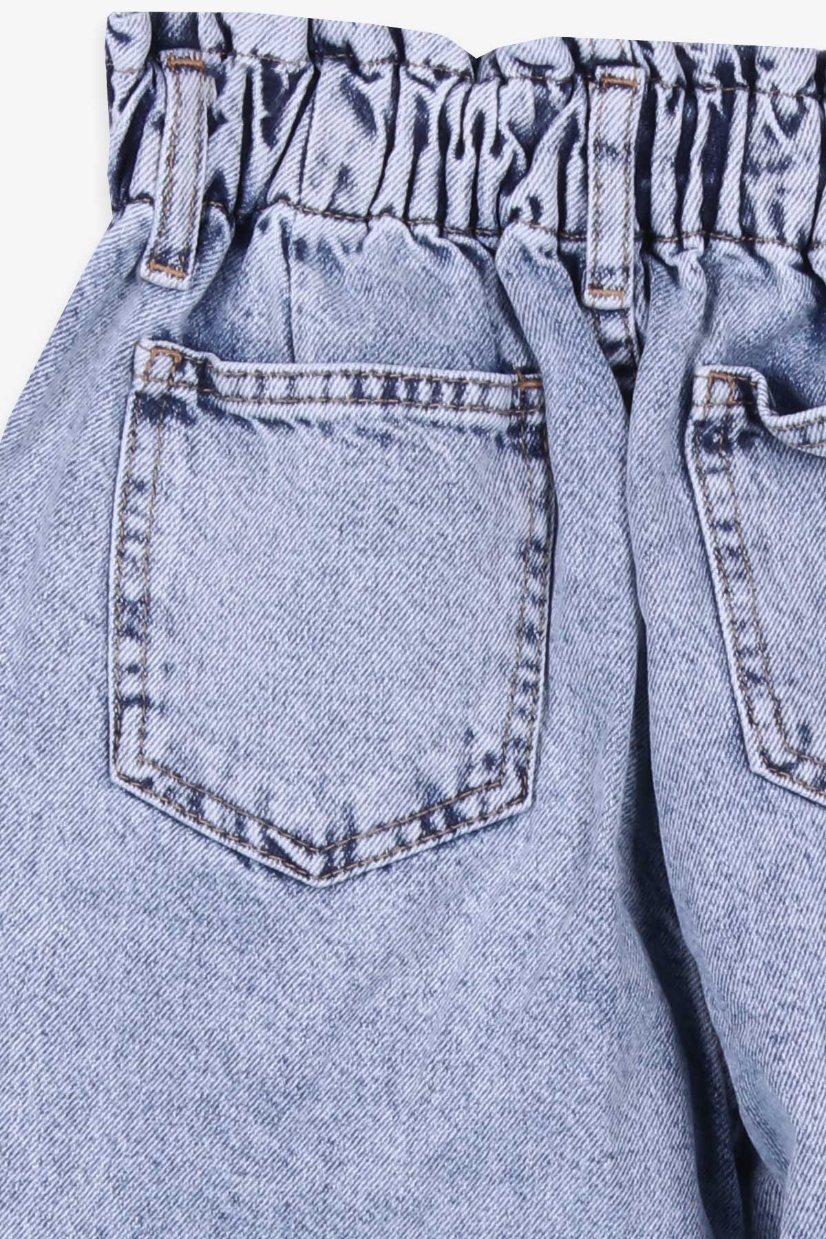 Breeze Kız Çocuk Palazzo Pantolon Beli Lastikli Açık Mavi (10-14 Yaş)