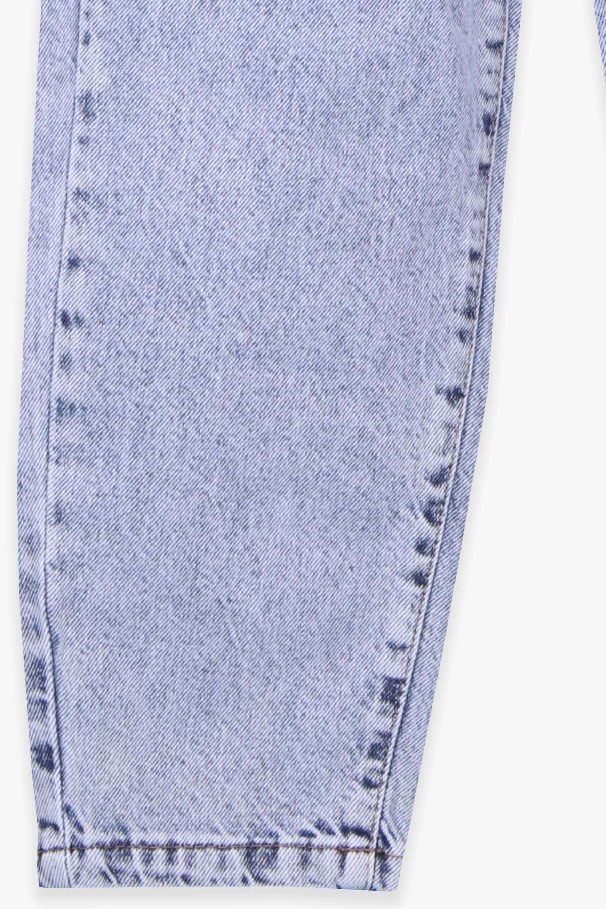 Breeze Kız Çocuk Palazzo Pantolon Beli Lastikli Açık Mavi (10-14 Yaş)