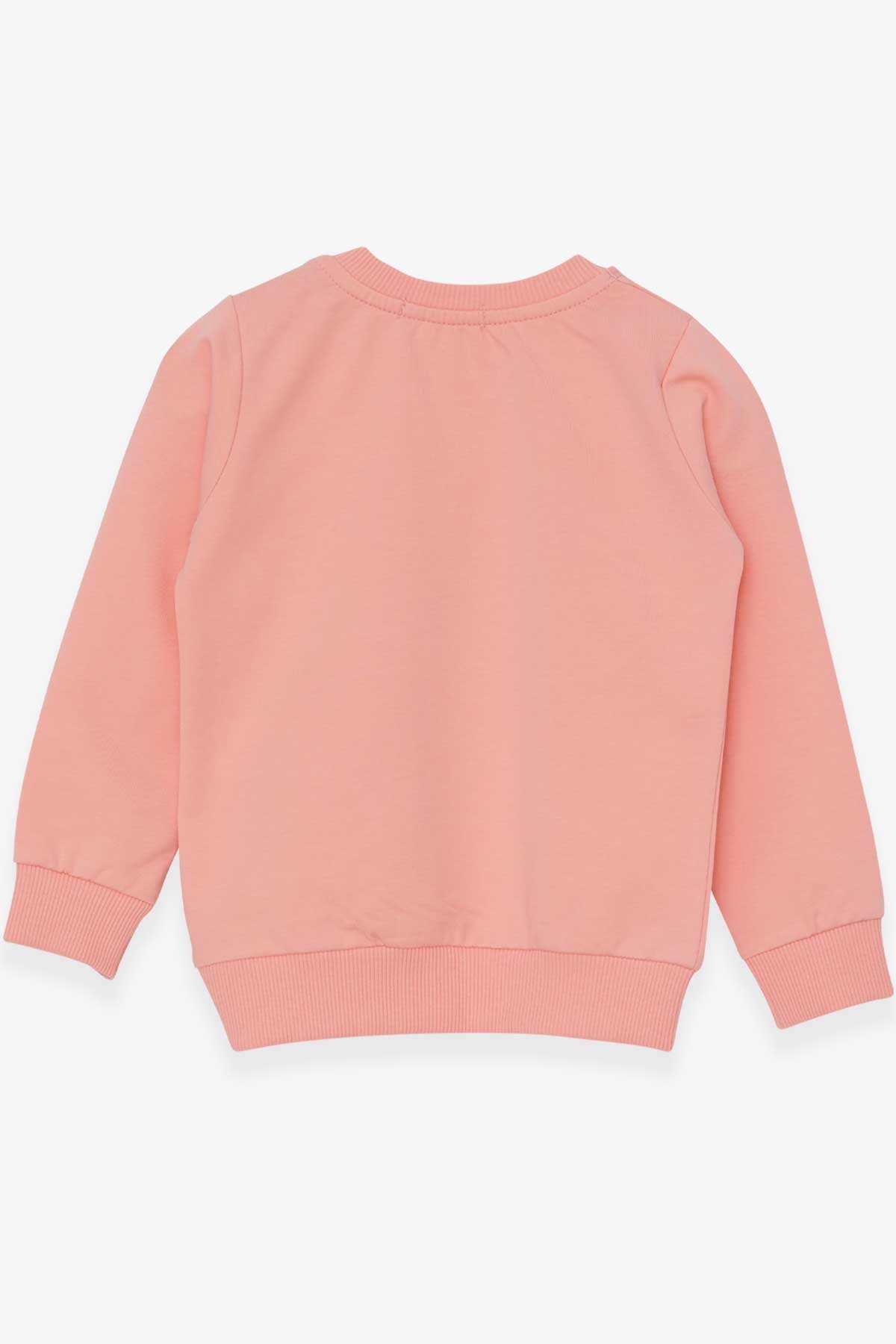 Breeze Kız Çocuk Sweatshirt Baskılı Unicorn Somon (1.5-5 Yaş)