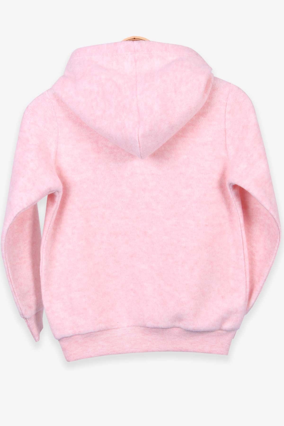 Breeze Kız Çocuk Sweatshirt Kapüşonlu Somon Melanj (2-14 Yaş)