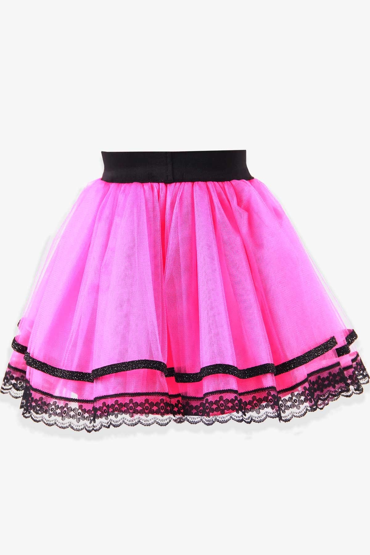 Breeze Kız Çocuk Tütü Etek Fiyonklu Neon Pembe (8-14 Yaş)
