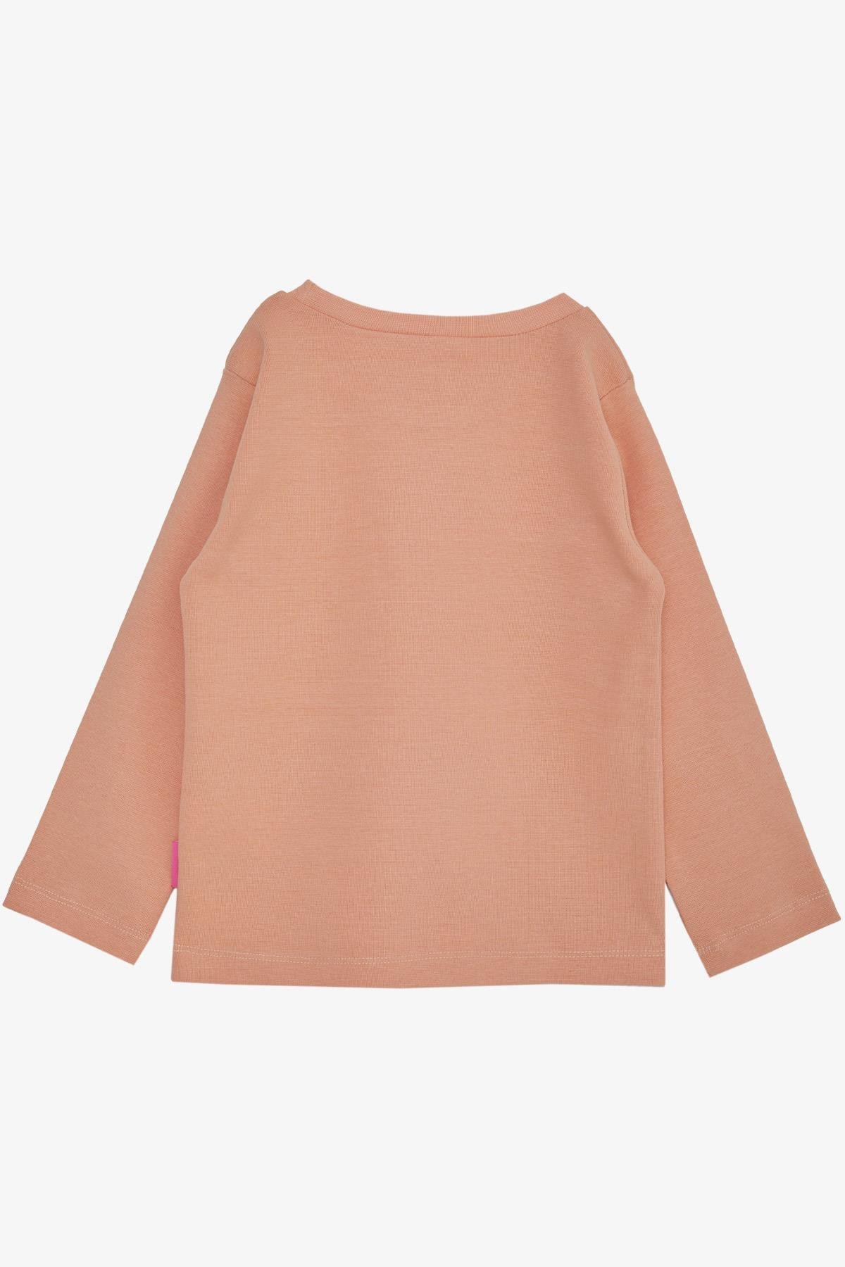 Breeze Kız Çocuk Uzun Kollu Tişört Basic Somon (1-4 Yaş)