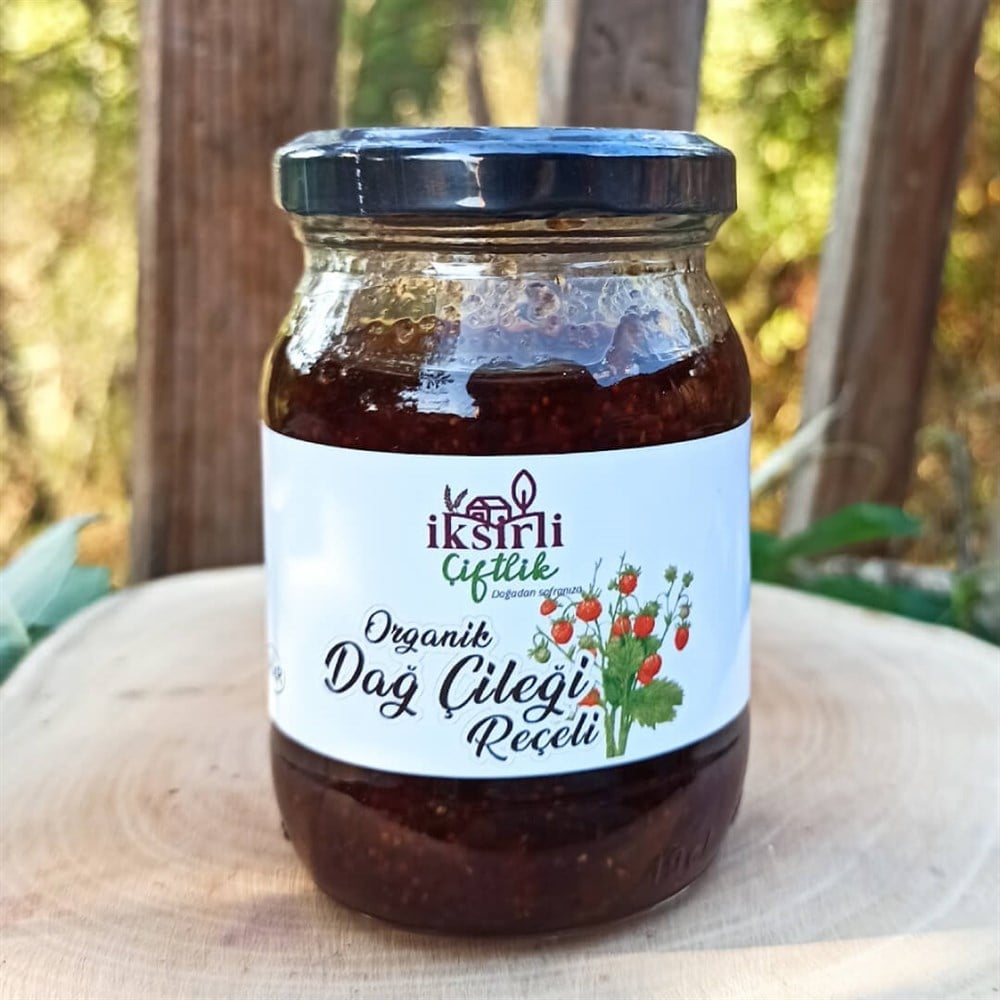 Organik Dağ Çileği Reçeli 190 gr.