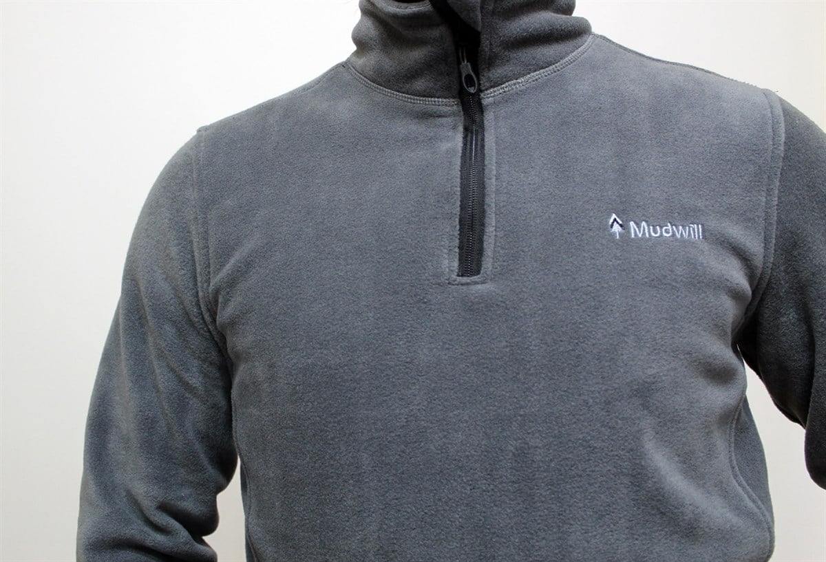 Mudwill Erkek Mikro Polar Sweatshirt-Gri