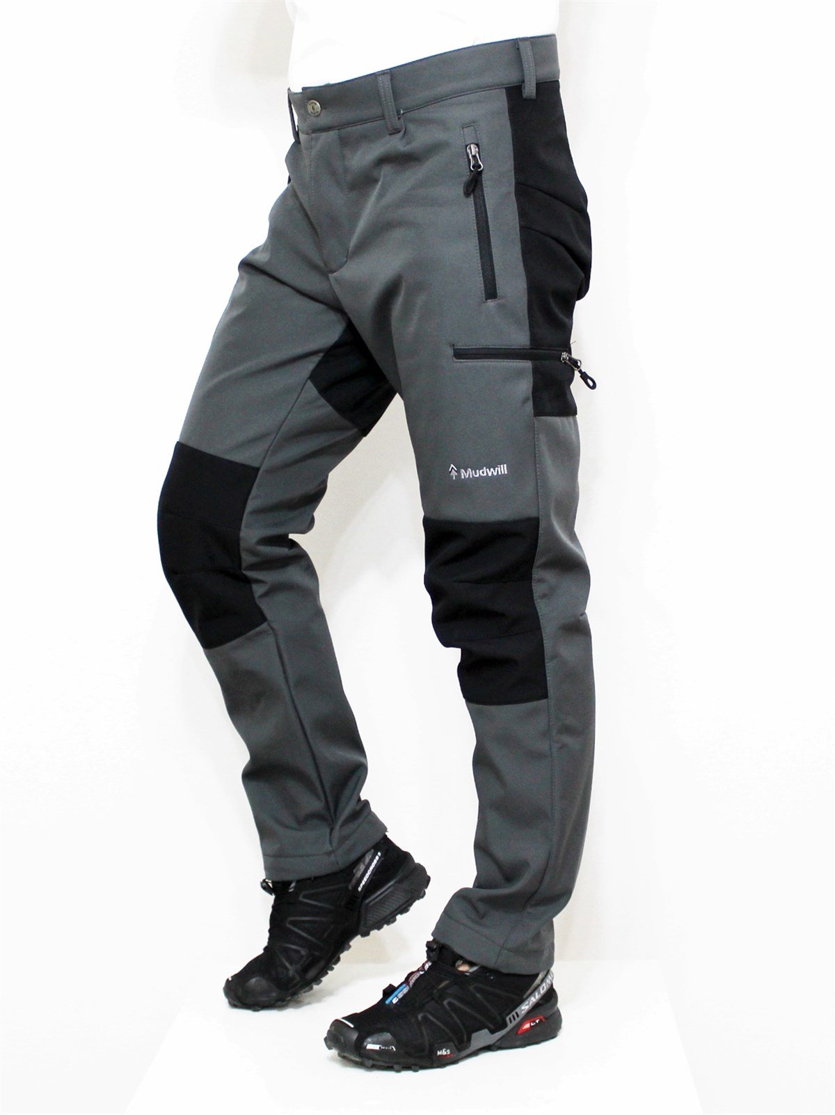 Mudwill Hiker500 Kışlık Softshell Pantolon-Gri Siyah