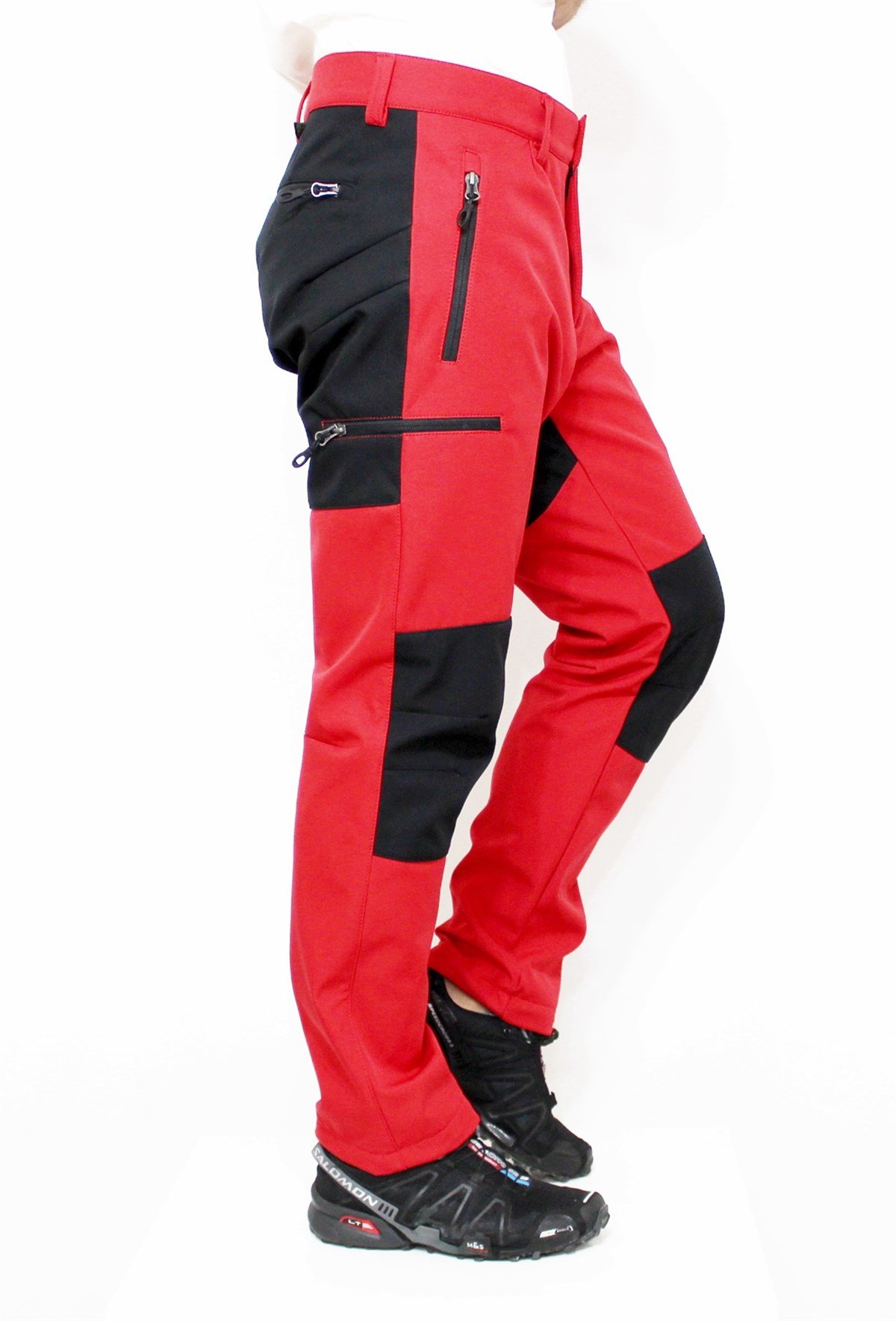 Mudwill Hiker500 Kışlık Softshell Pantolon-Kırmızı Siyah