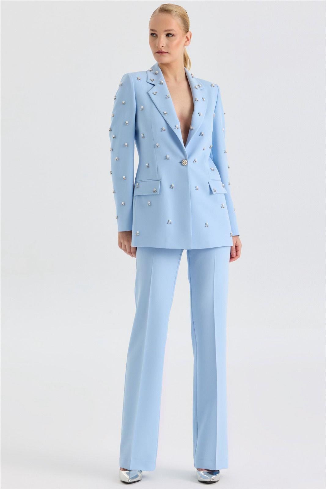 CLİO İNCİLİ TAŞLI BLAZER TAKIM