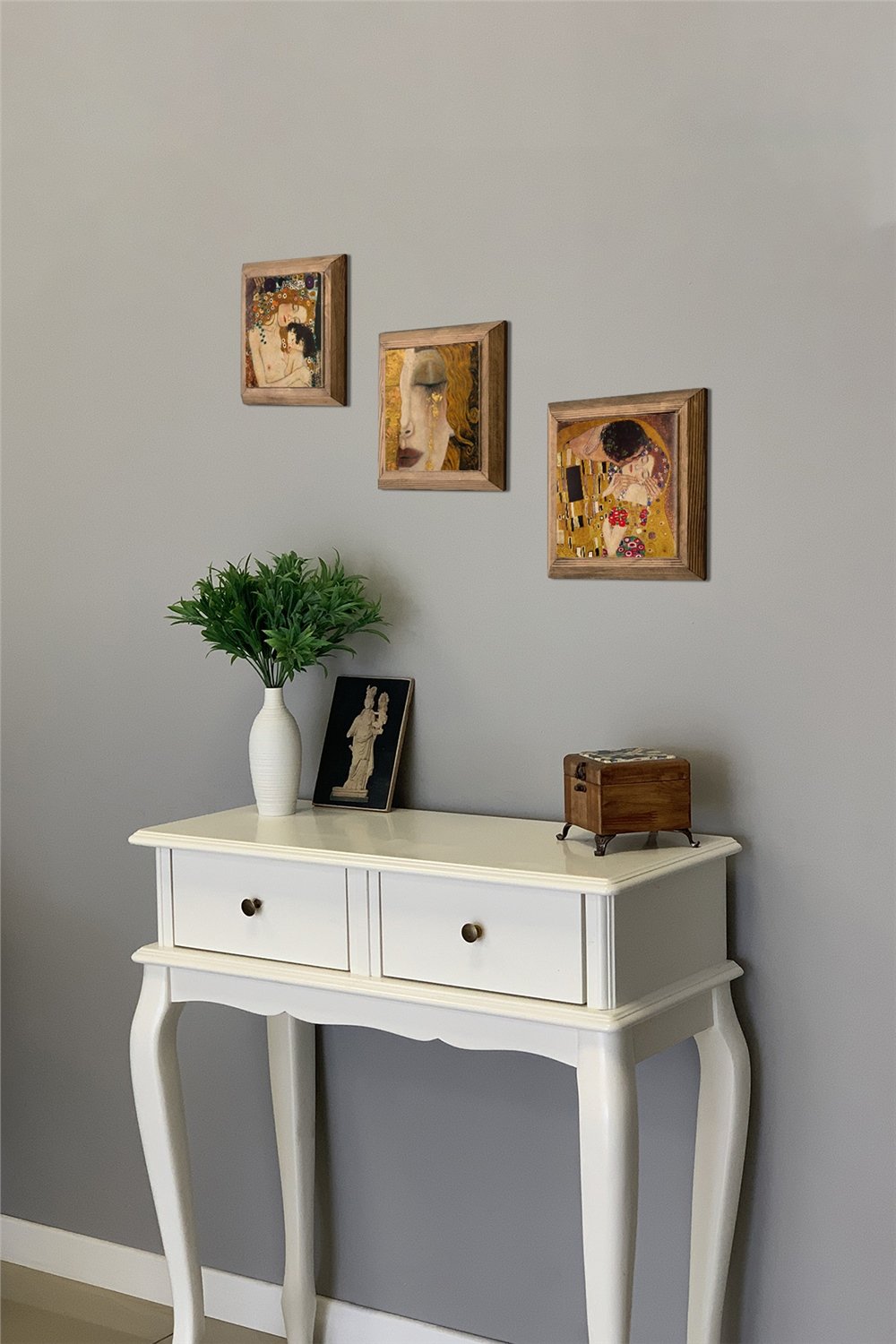 MASİF ÇERÇEVELİ 3'LÜ DOĞALTAŞ TABLO PANO OSCAR STONE DECOR / 3PRMT-40-0275