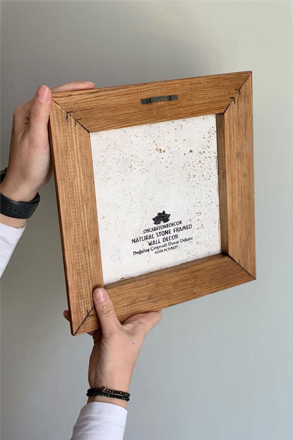 MASİF ÇERÇEVELİ 3'LÜ DOĞALTAŞ TABLO PANO OSCAR STONE DECOR / 3PRMT-10-0014