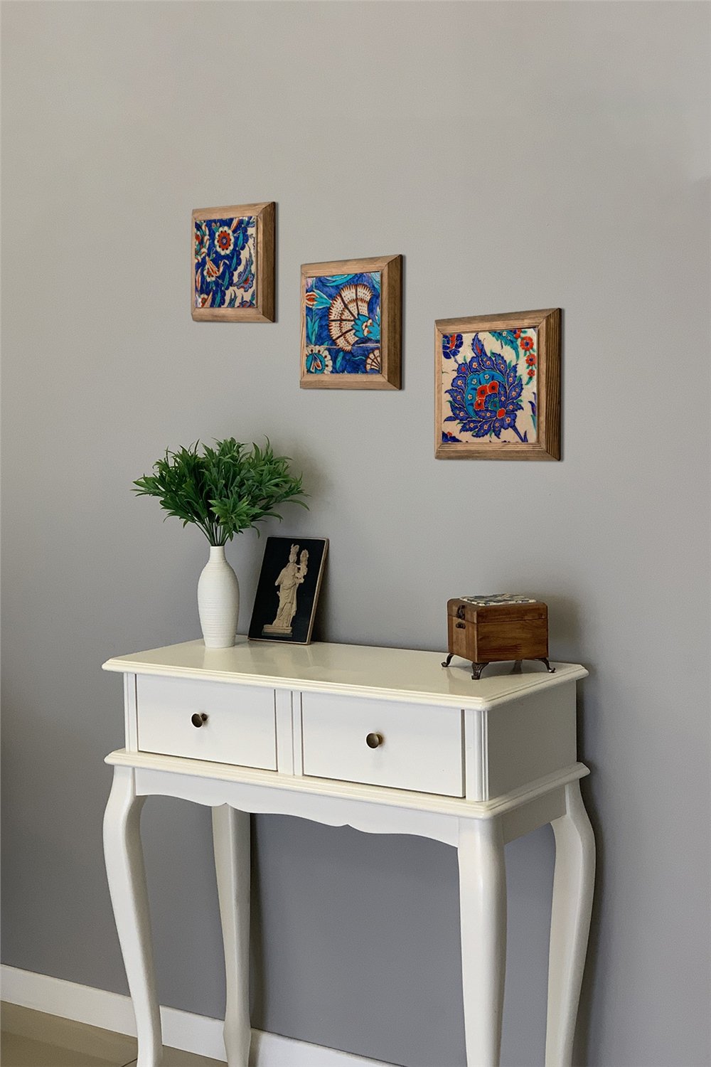 MASİF ÇERÇEVELİ 3'LÜ DOĞALTAŞ TABLO PANO OSCAR STONE DECOR / 3PRMT-40-0043