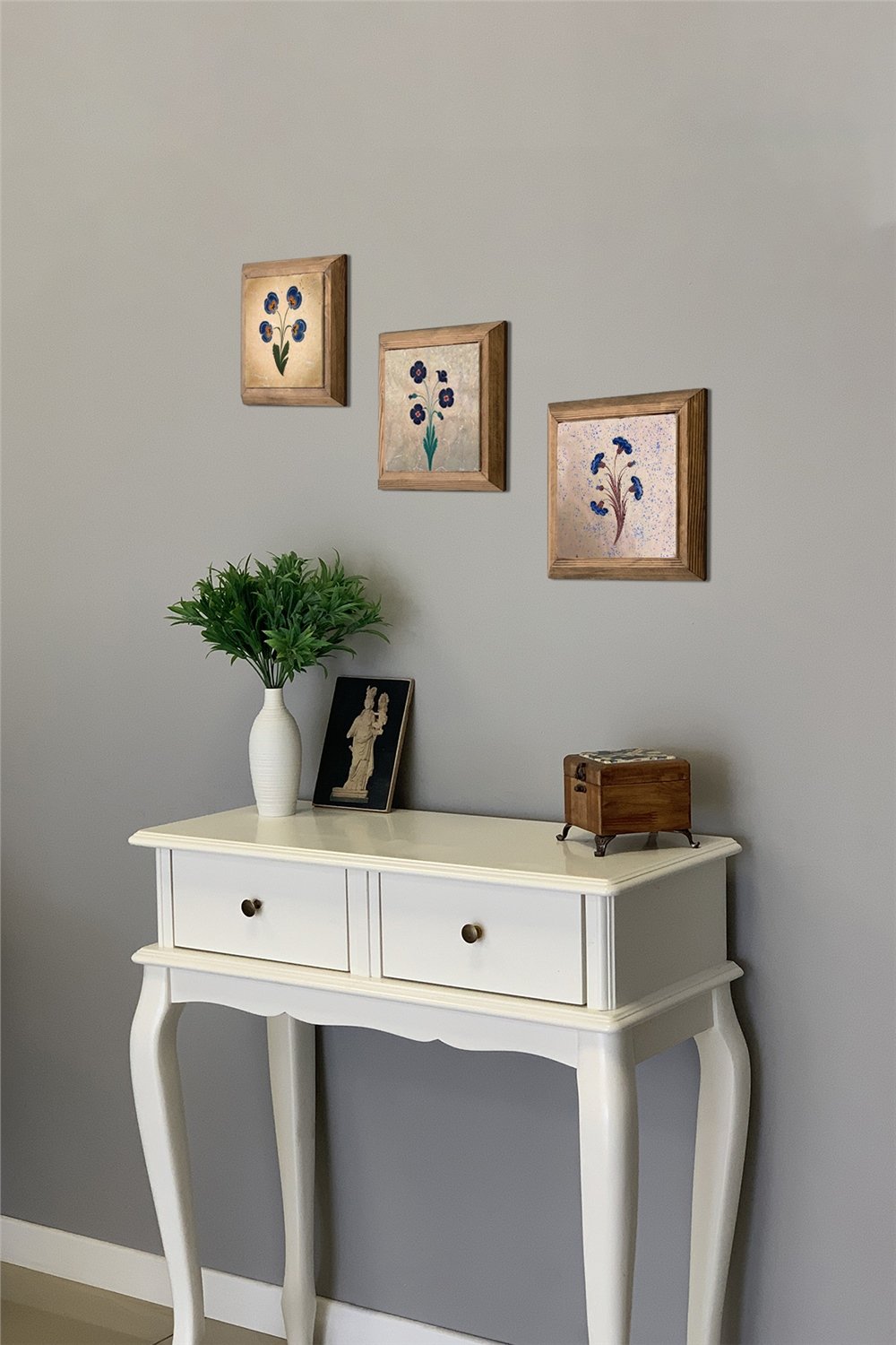 MASİF ÇERÇEVELİ 3'LÜ DOĞALTAŞ TABLO PANO OSCAR STONE DECOR / 3PRMT-40-0007