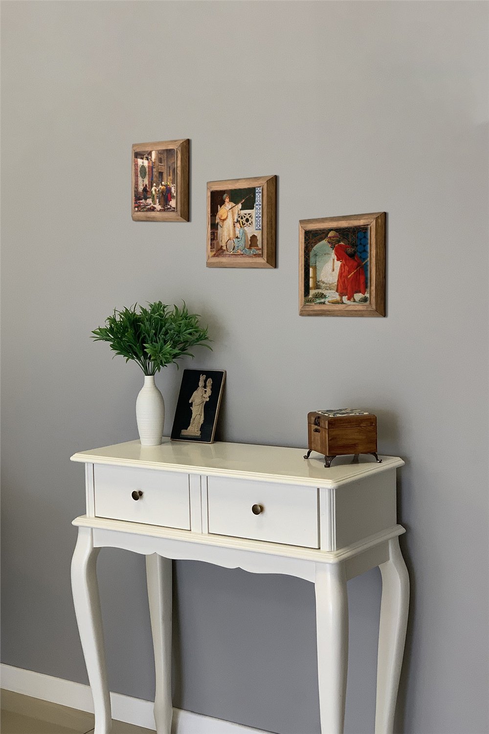 MASİF ÇERÇEVELİ 3'LÜ DOĞALTAŞ TABLO PANO OSCAR STONE DECOR / 3PRMT-40-0004