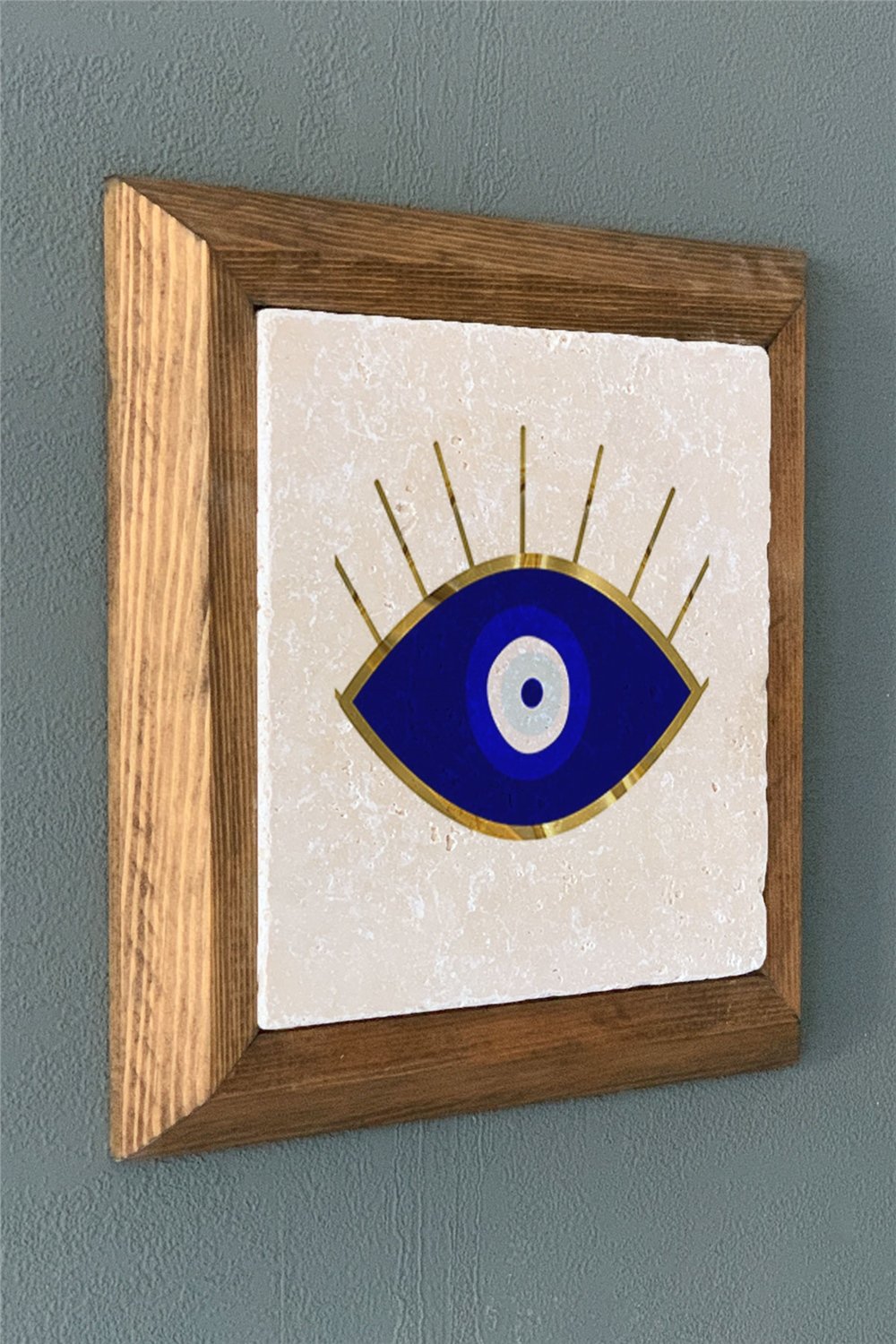 MASİF ÇERÇEVELİ DOĞALTAŞ TABLO PANO OSCAR STONE DECOR 28x28 cm / PRMT2020-1517