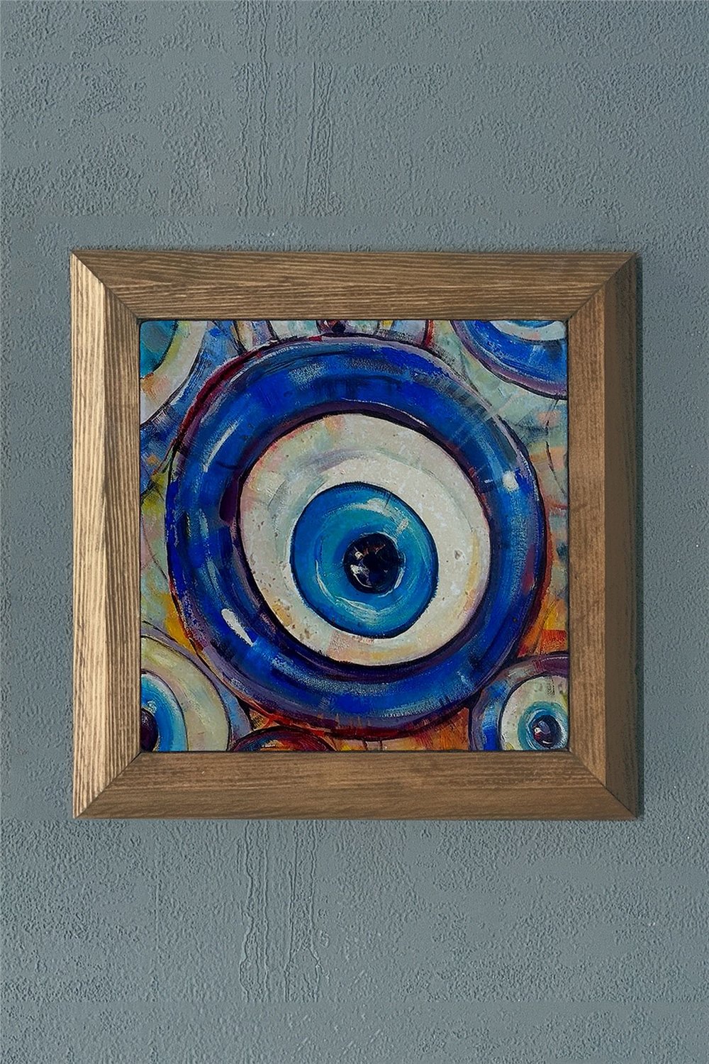 MASİF ÇERÇEVELİ DOĞALTAŞ TABLO PANO OSCAR STONE DECOR 28x28 cm / PRMT2020-1481