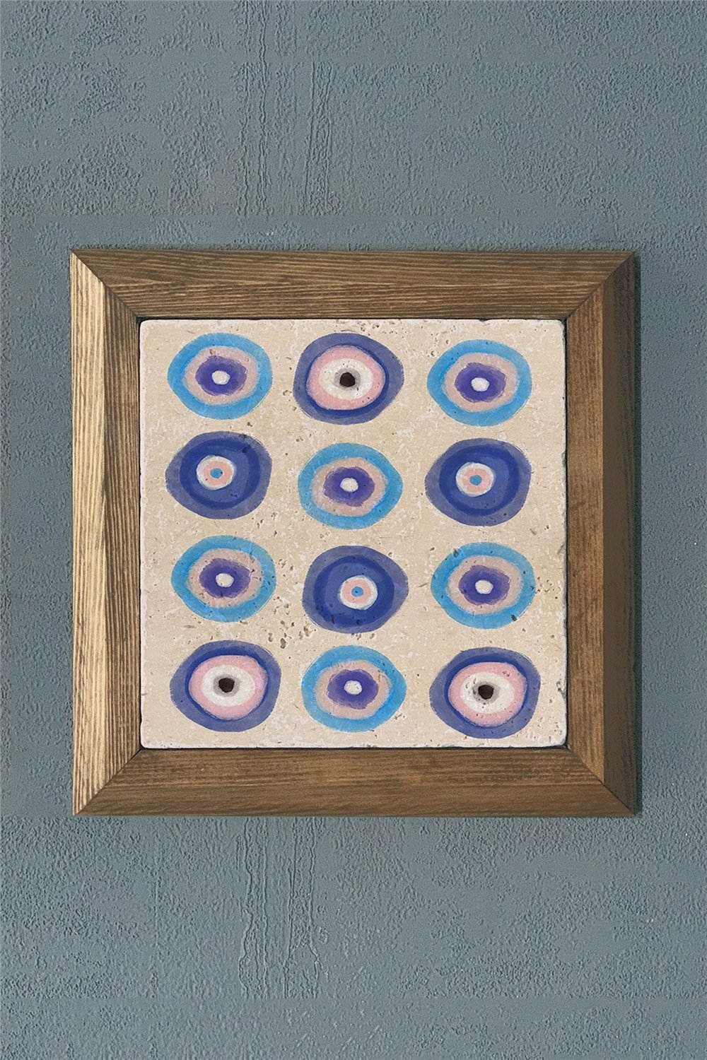 MASİF ÇERÇEVELİ DOĞALTAŞ TABLO PANO OSCAR STONE DECOR 28x28 cm / PRMT2020-1472