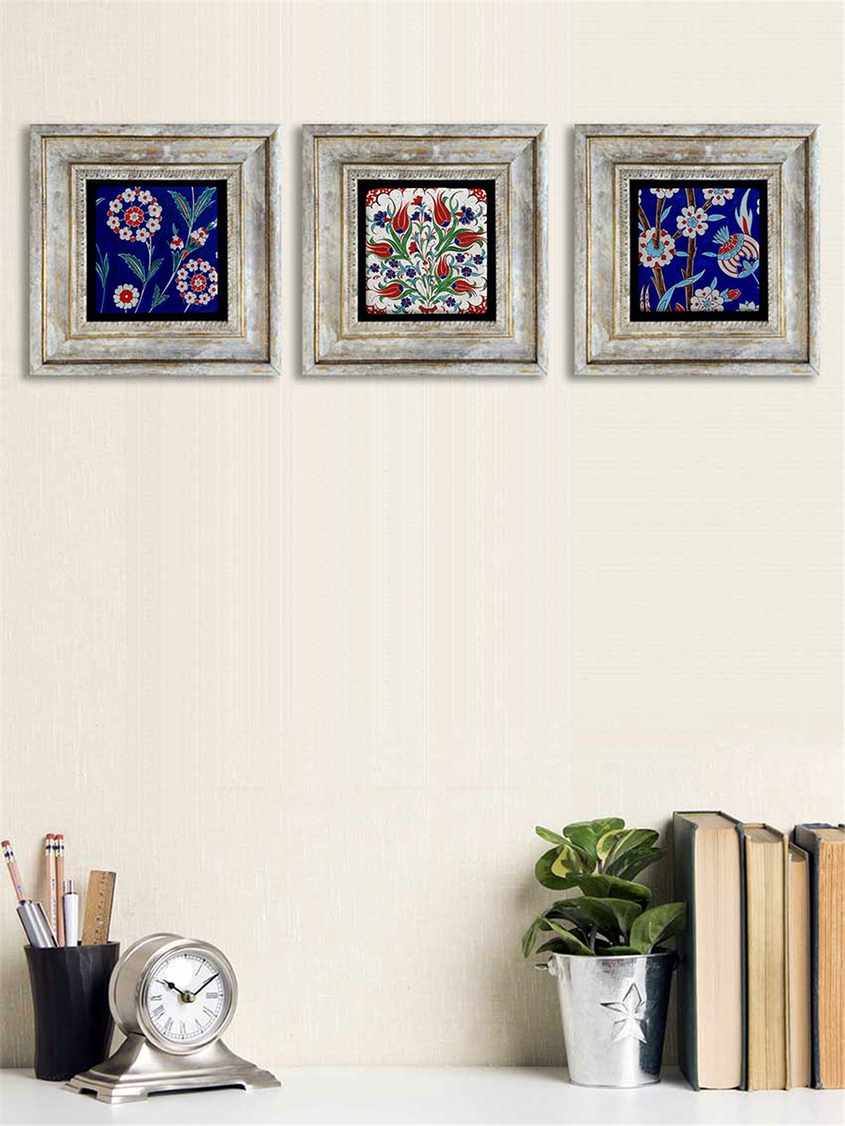 OSCAR STONE DECOR 3'lü ÇERÇEVELİ DOĞALTAŞ DUVAR DEKORU / 3CDD-40-047 (WALL DECOR)