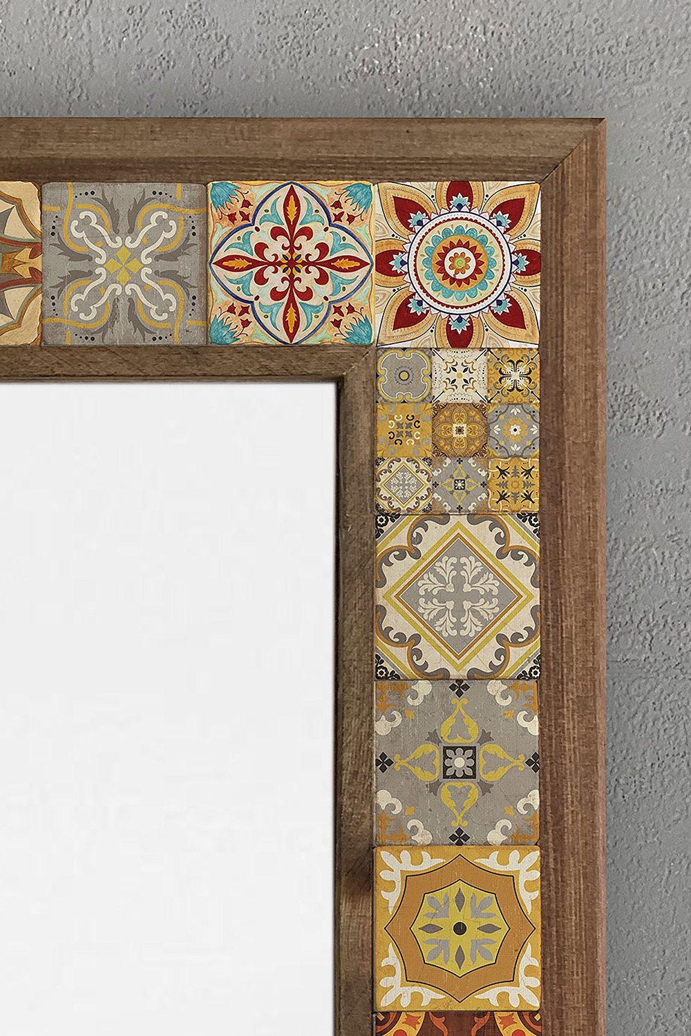 OSCAR STONE DECOR ÇERÇEVELİ MOZAİK DOĞALTAŞ AYNA / AYN4060-009
