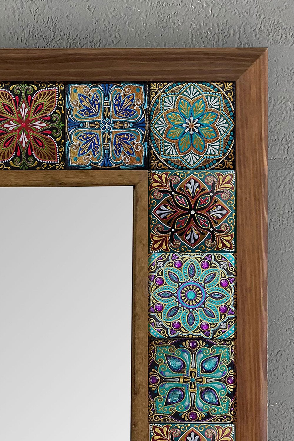 OSCAR STONE DECOR ÇERÇEVELİ MOZAİK DOĞALTAŞ AYNA / AYN4040-072