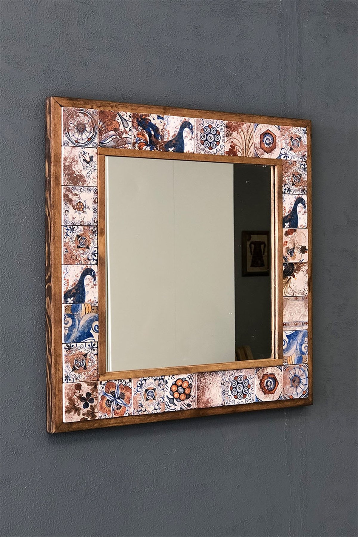 OSCAR STONE DECOR ÇERÇEVELİ MOZAİK DOĞALTAŞ AYNA / AYN4040-074