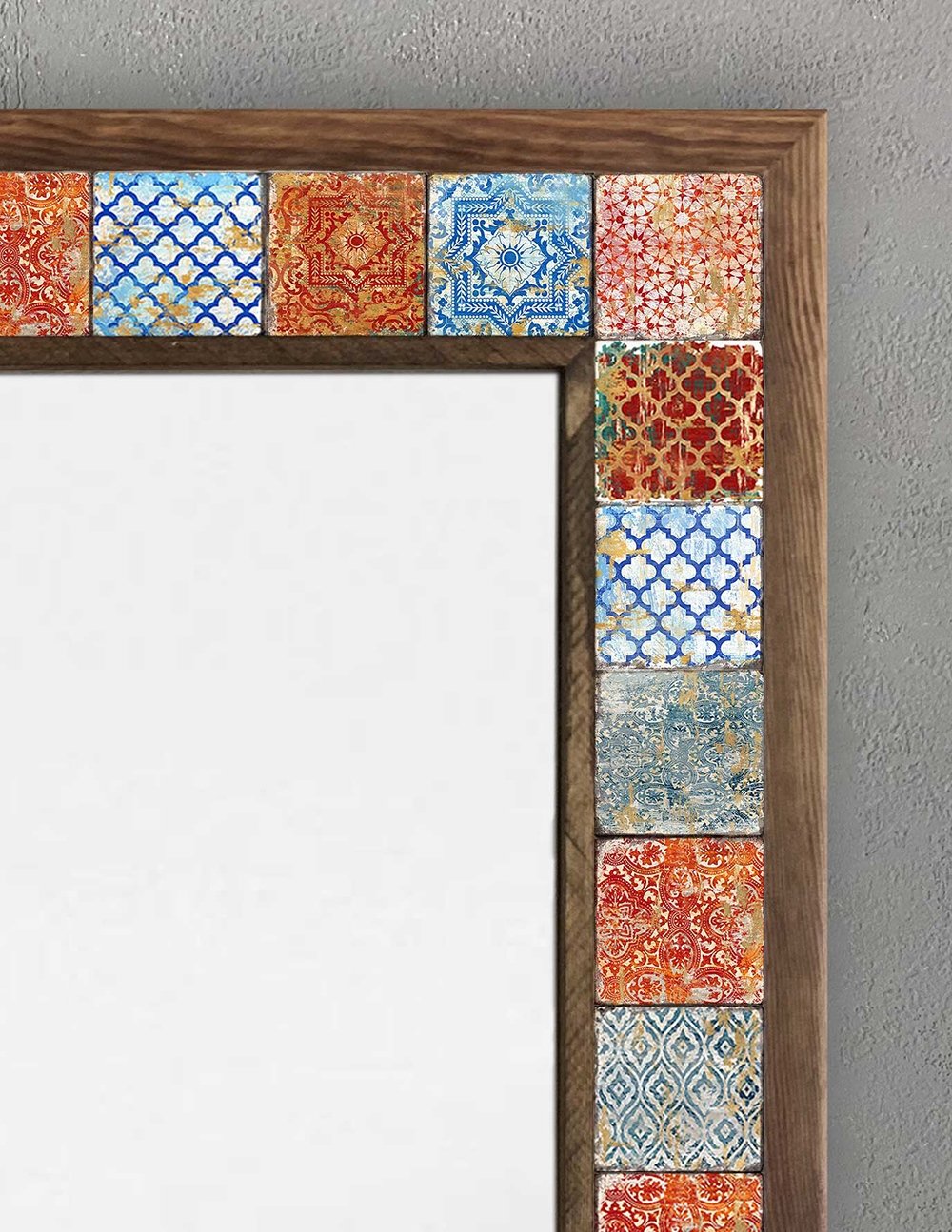 OSCAR STONE DECOR ÇERÇEVELİ MOZAİK DOĞALTAŞ AYNA / AYN4060-023