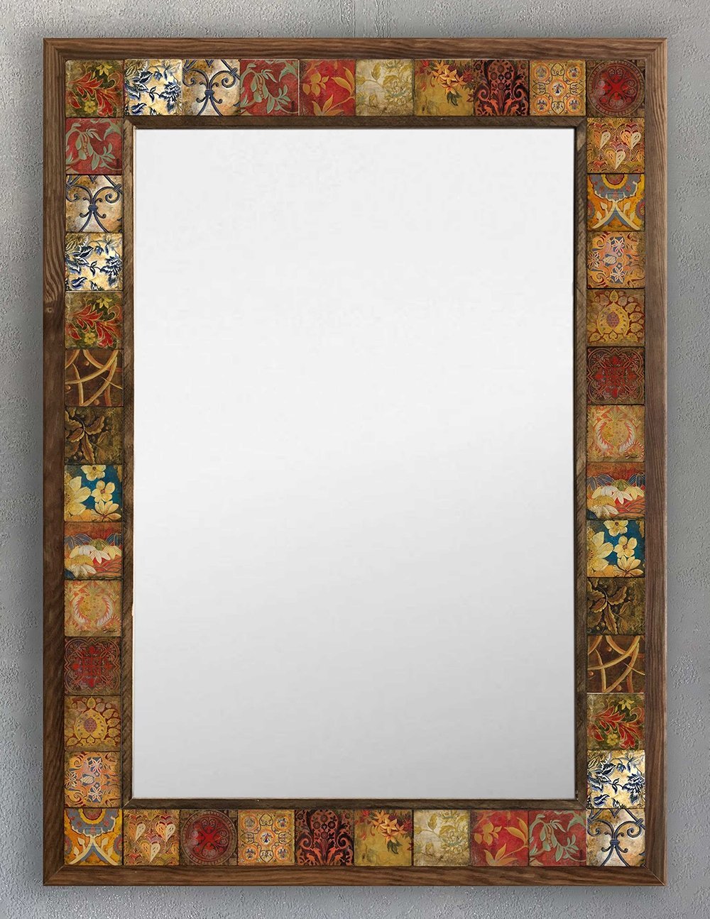 OSCAR STONE DECOR ÇERÇEVELİ MOZAİK DOĞALTAŞ AYNA / AYN4060-023