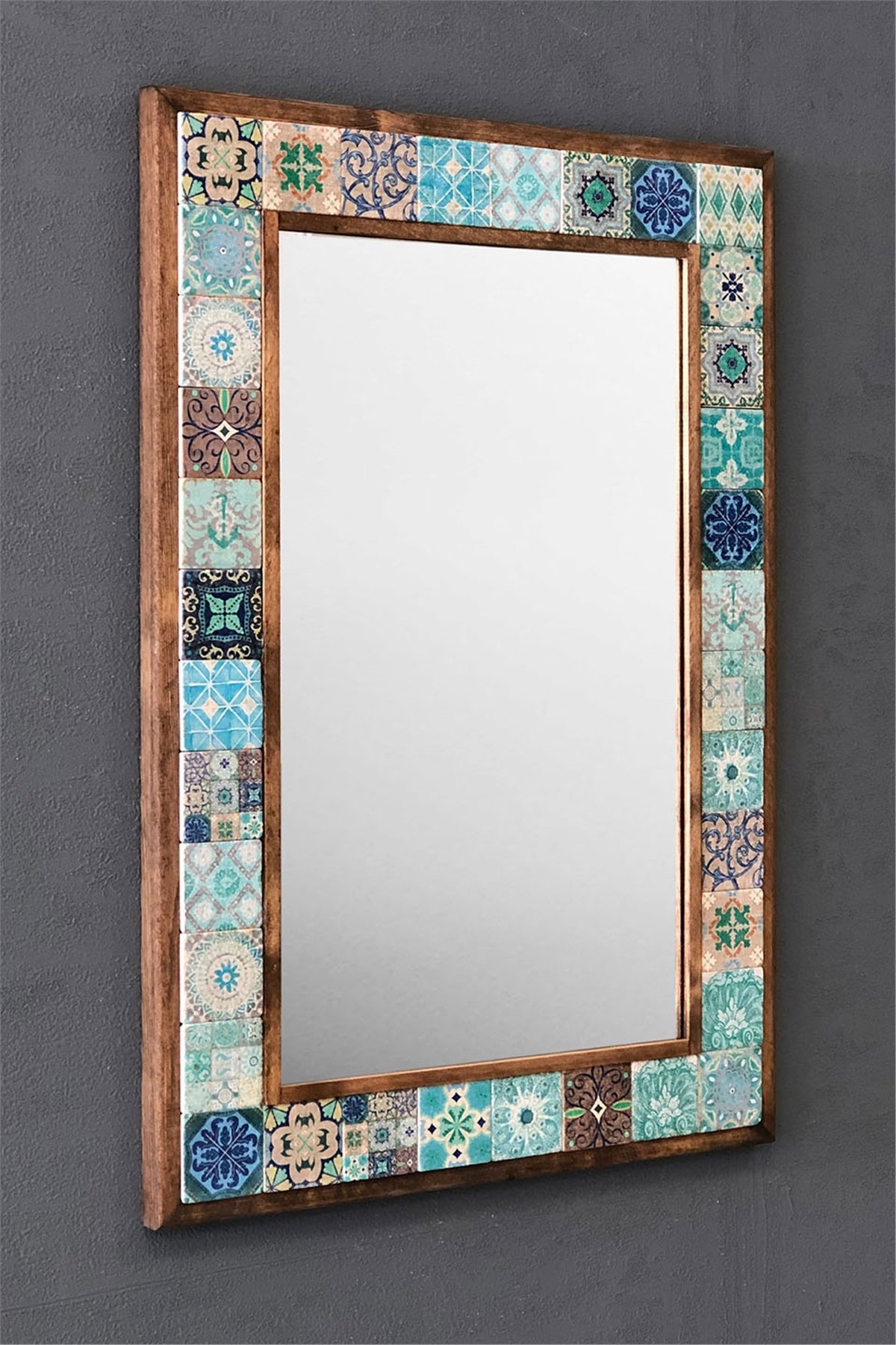 OSCAR STONE DECOR ÇERÇEVELİ MOZAİK DOĞALTAŞ AYNA / AYN4060-041