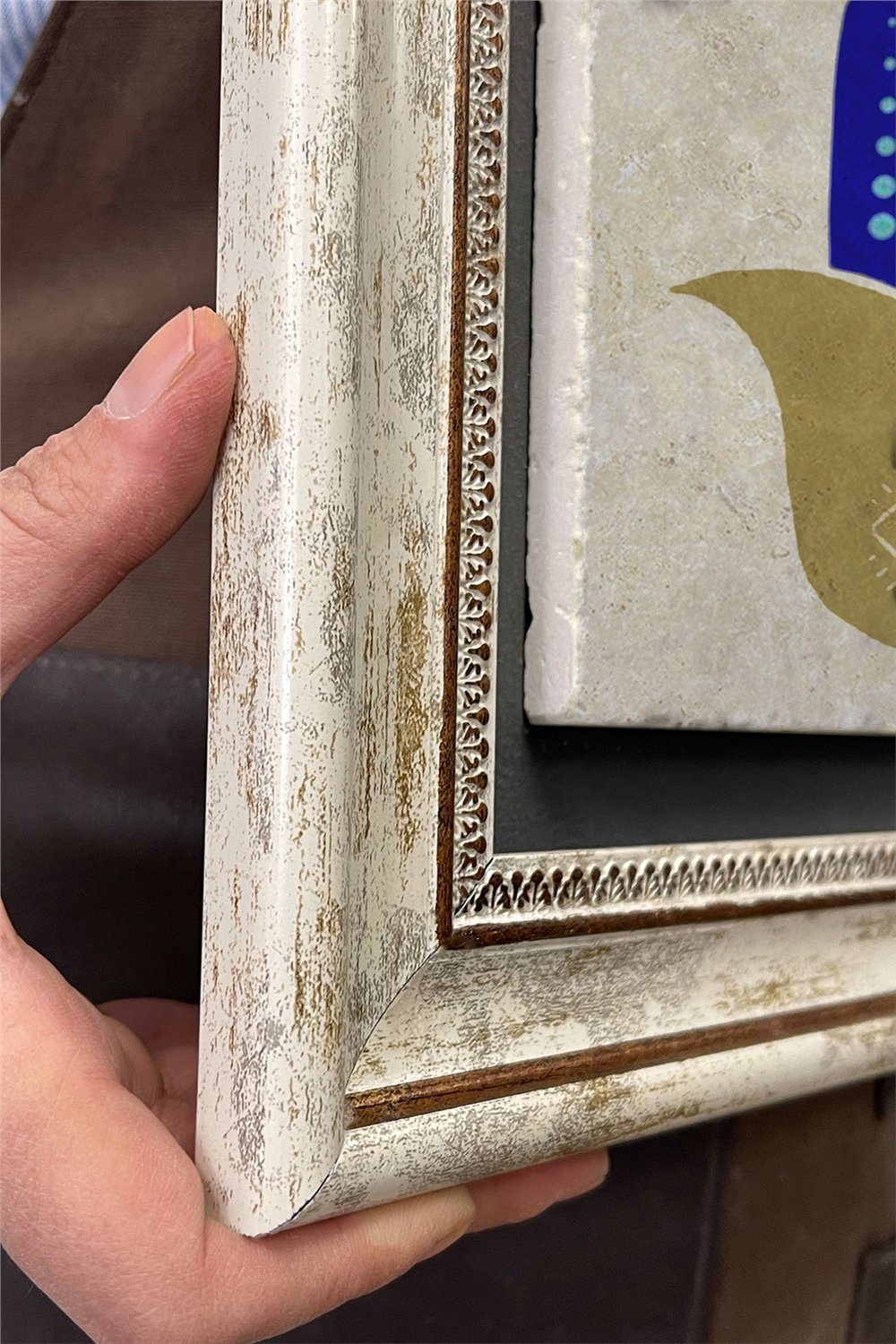 Oscar Stone Decor Çerçeveli Tablo Taş Duvar Dekoru 30 X 30 Cm Nazar Boncuğu Fatma Ana Eli Tablosu