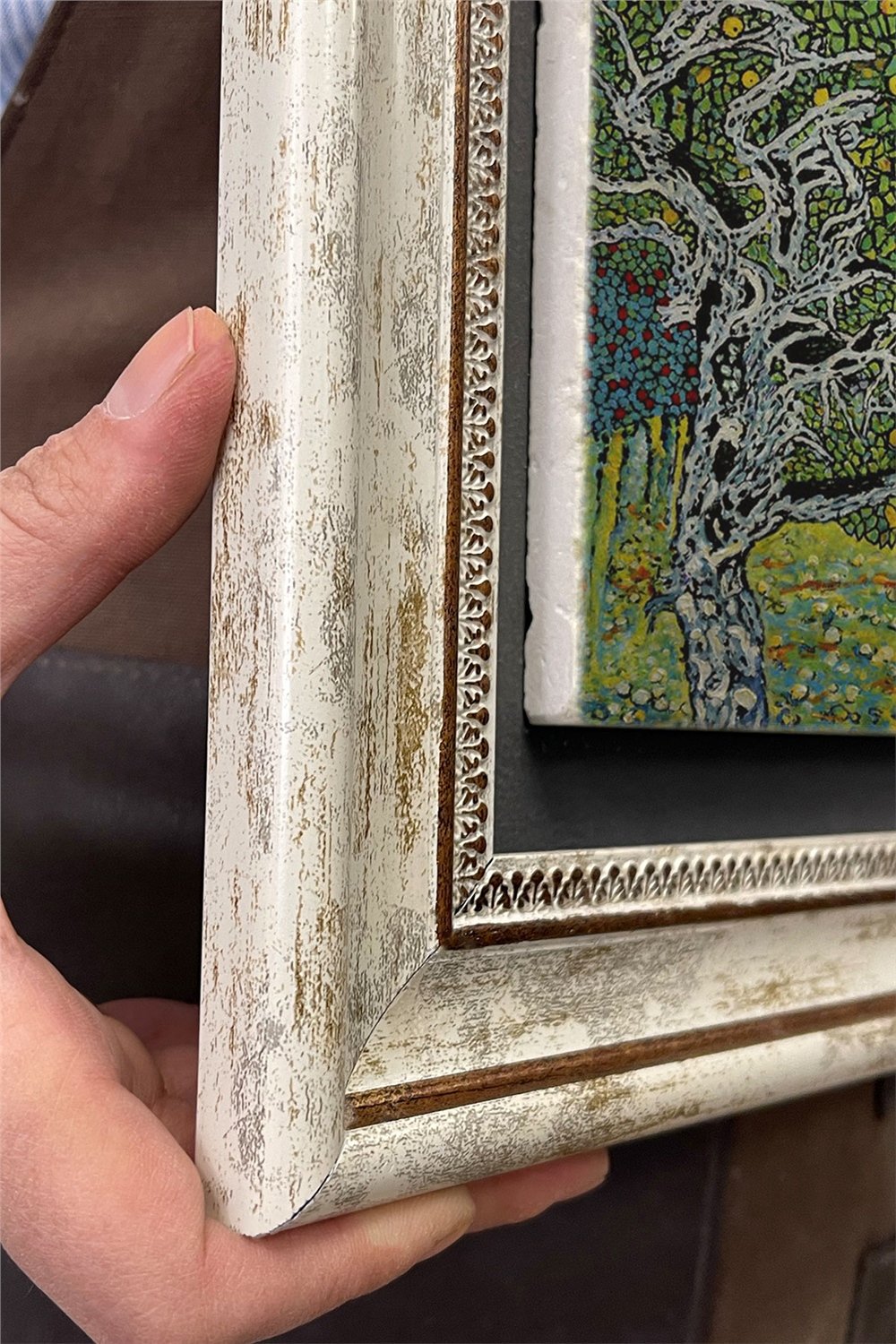 Oscar Stone Decor Çerçeveli Tablo Taş Duvar Dekoru 30 X 30 Cm Gustav Klimt Limon Ağacı Tablosu