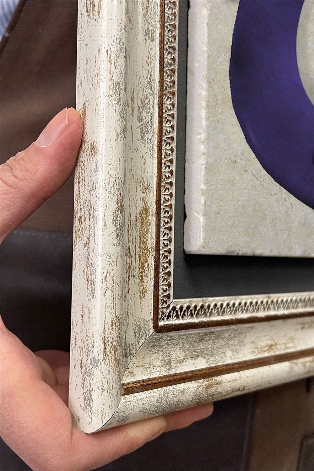 Oscar Stone Decor Çerçeveli Tablo Taş Duvar Dekoru 30 X 30 Cm Nazar Boncuğu