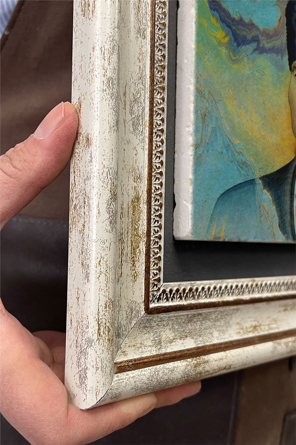 Oscar Stone Decor Çerçeveli Tablo Taş Duvar Dekoru 30 X 30 Cm Atatürk Suluboya Çizim