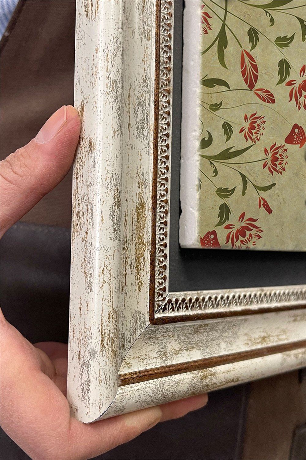 Oscar Stone Decor Çerçeveli Tablo Taş Duvar Dekoru 30 X 30 Cm Vav Elif Ebruli Tablo