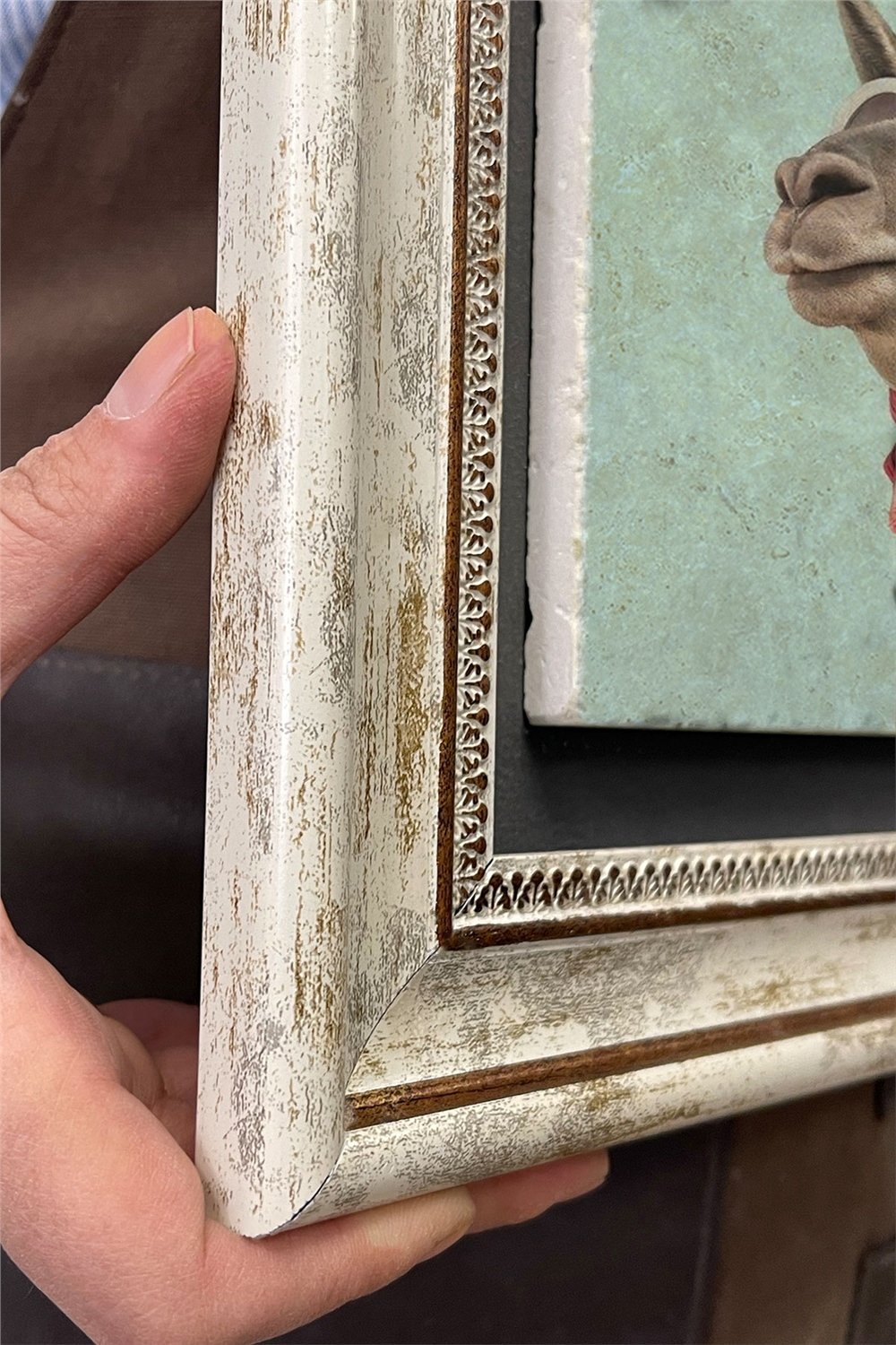 Oscar Stone Decor Çerçeveli Tablo Taş Duvar Dekoru 30 X 30 Cm Zürafa Tablosu
