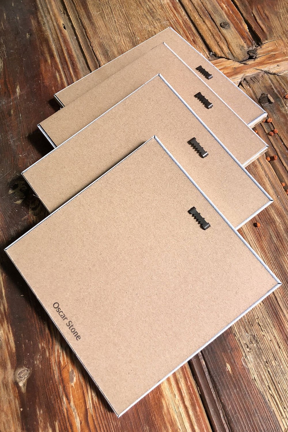 Oscar Stone Decor Çerçeveli Taş Tablo Duvar Dekoru 20x20cm 4'lü Set Osmanlı Çeşmesi