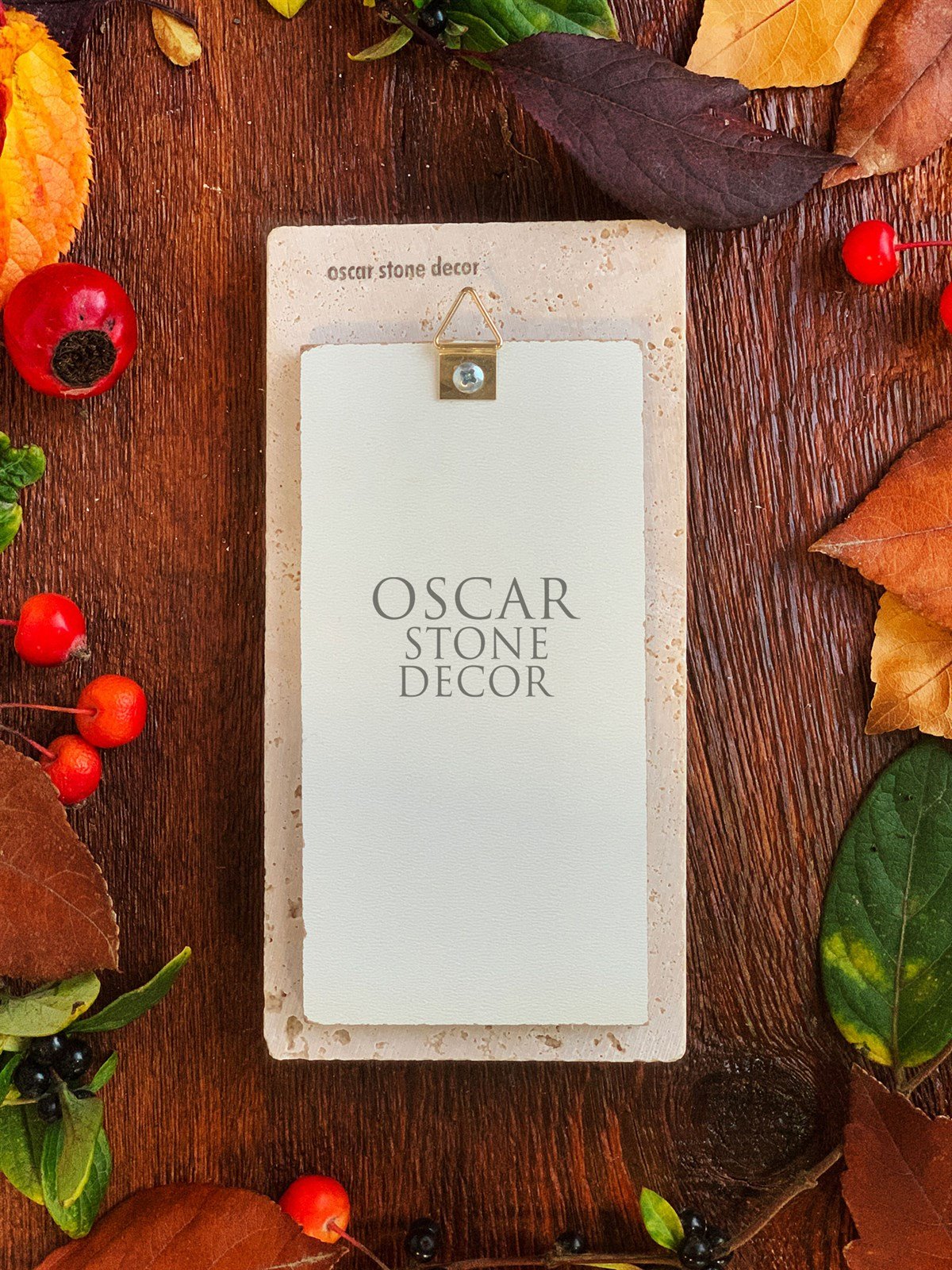 OSCAR STONE DECOR DOĞALTAŞ KAPI NUMARASI, BLUE / KN-8 (DOOR NUMBER)