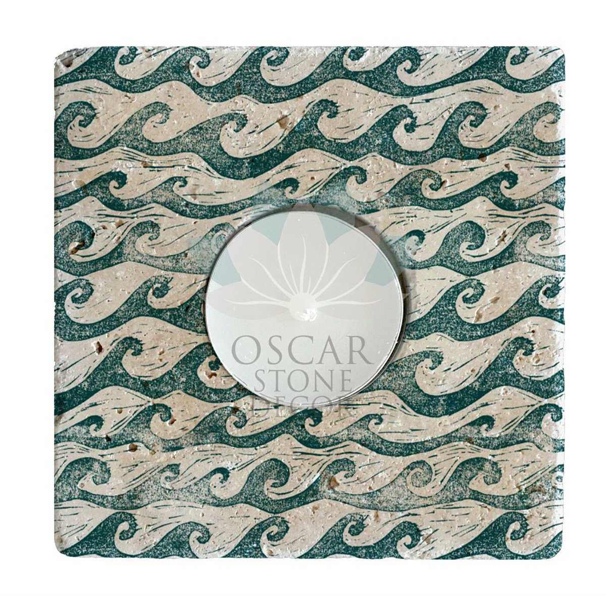 OSCAR STONE DECOR DOĞALTAŞ MUMLUK / ML-055 (CANDLE HOLDER)