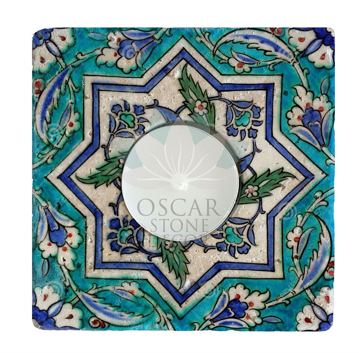 OSCAR STONE DECOR DOĞALTAŞ MUMLUK / ML-069 (CANDLE HOLDER)
