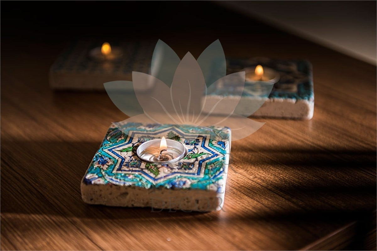 OSCAR STONE DECOR DOĞALTAŞ MUMLUK / ML-069 (CANDLE HOLDER)