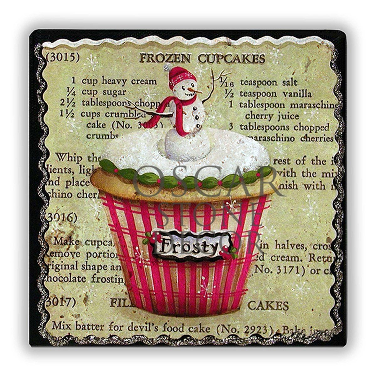 OSCAR STONE DECOR FROZEN CUPCAKES DOĞALTAŞ DUVAR DEKORU / DD257 (WALL DECOR)