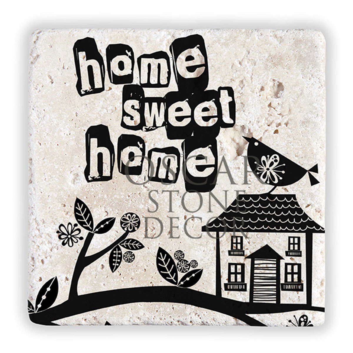 OSCAR STONE DECOR HOME SWEET HOME DOĞALTAŞ DUVAR DEKORU / DD315 (WALL DECOR)