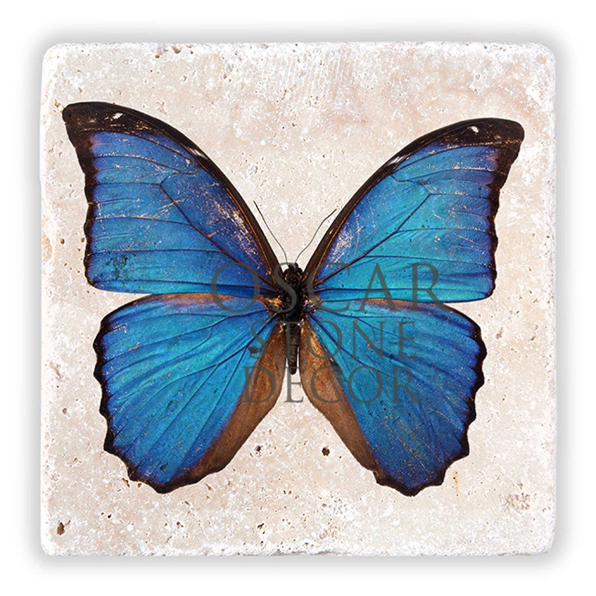 OSCAR STONE DECOR MAVİ KELEBEK DOĞALTAŞ DUVAR DEKORU / DD160 (WALL DECOR)