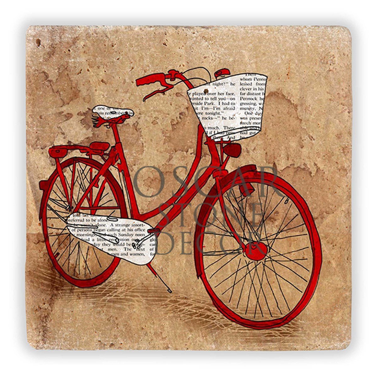 OSCAR STONE DECOR RED CYCLE DOĞALTAŞ DUVAR DEKORU / DD220 (WALL DECOR)