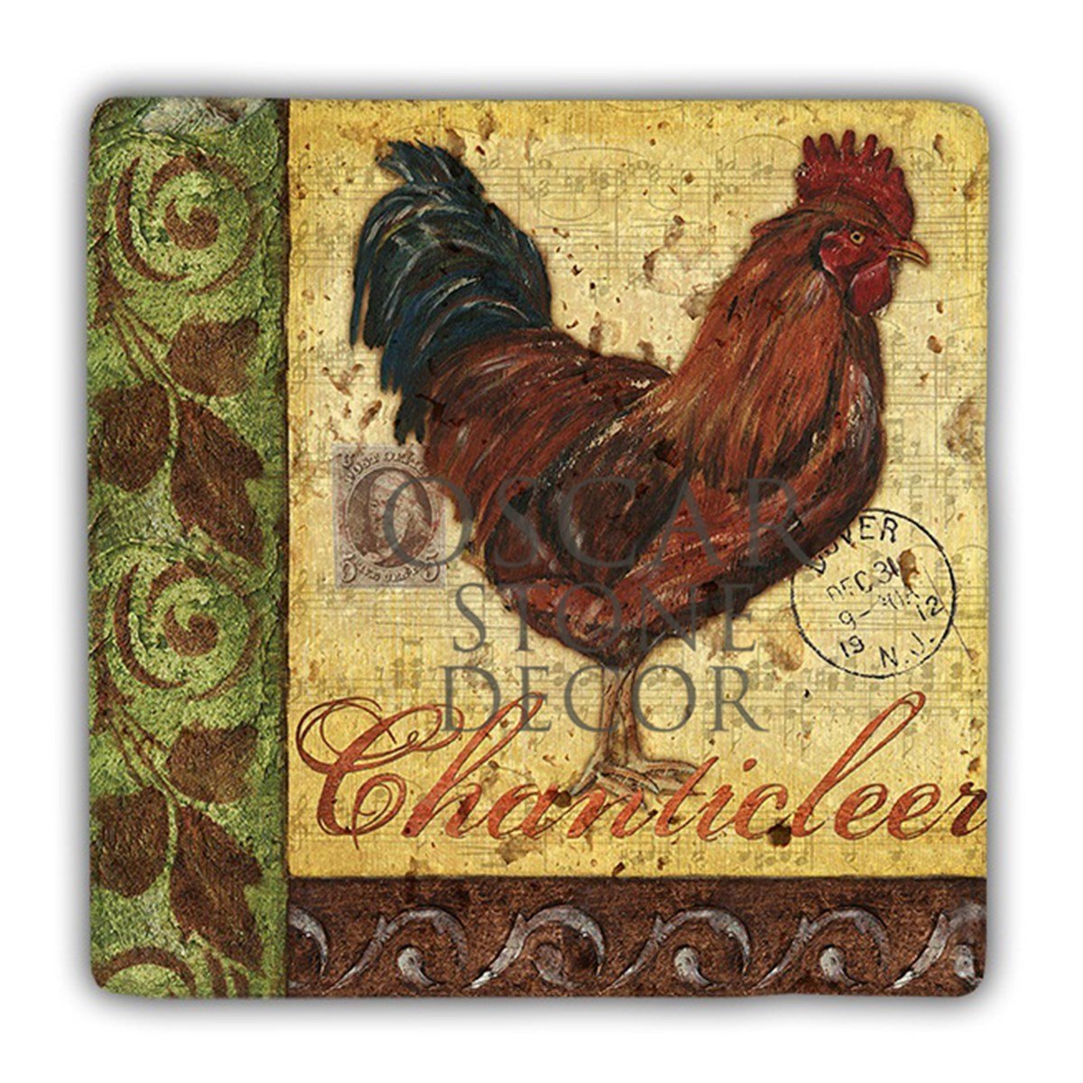 OSCAR STONE DECOR ROOSTER DOĞALTAŞ DUVAR DEKORU / DD351 (WALL DECOR)