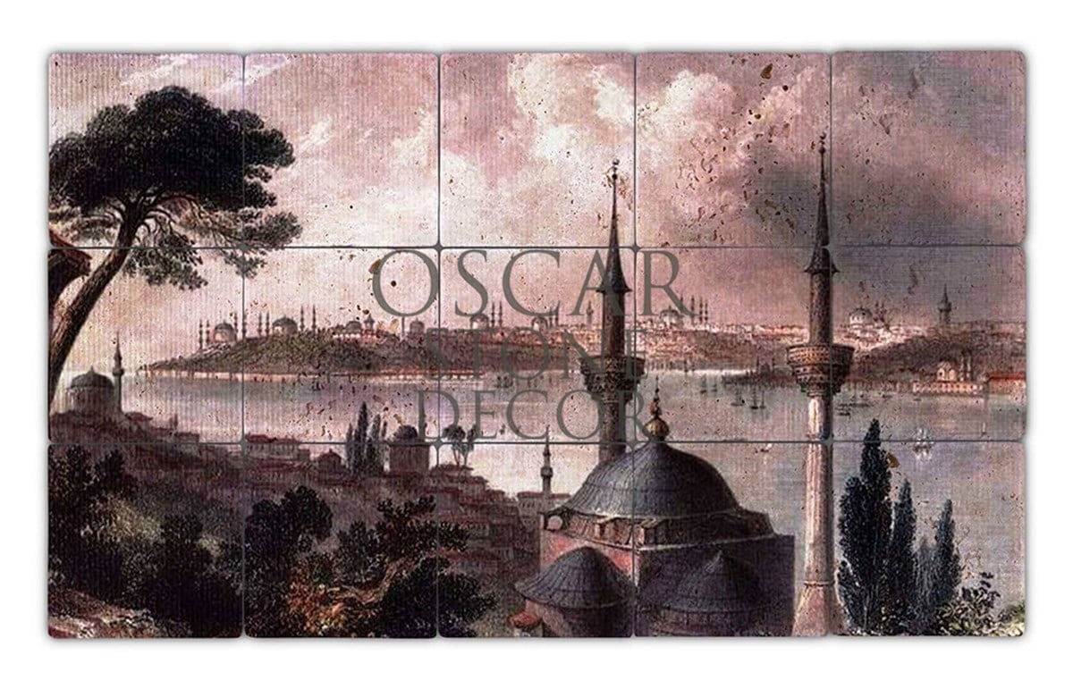 OSCAR STONE DECOR SARAYBURNU DOĞALTAŞ TABLO / TT083 (STONE TABLE)