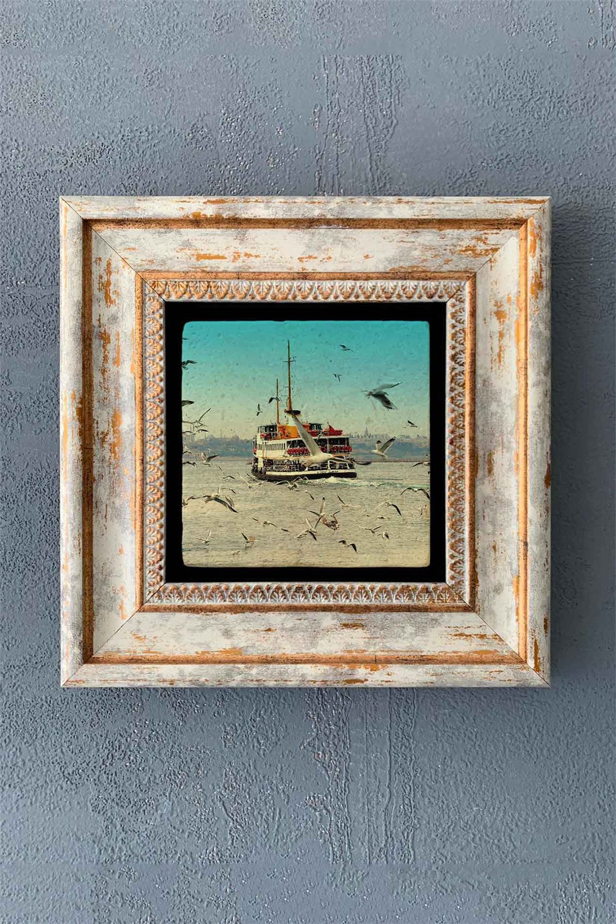 OSCAR STONE DECOR TEKLİ ÇERÇEVELİ DOĞALTAŞ DUVAR DEKORU / CDD1-40-1257 (WALL DECOR)