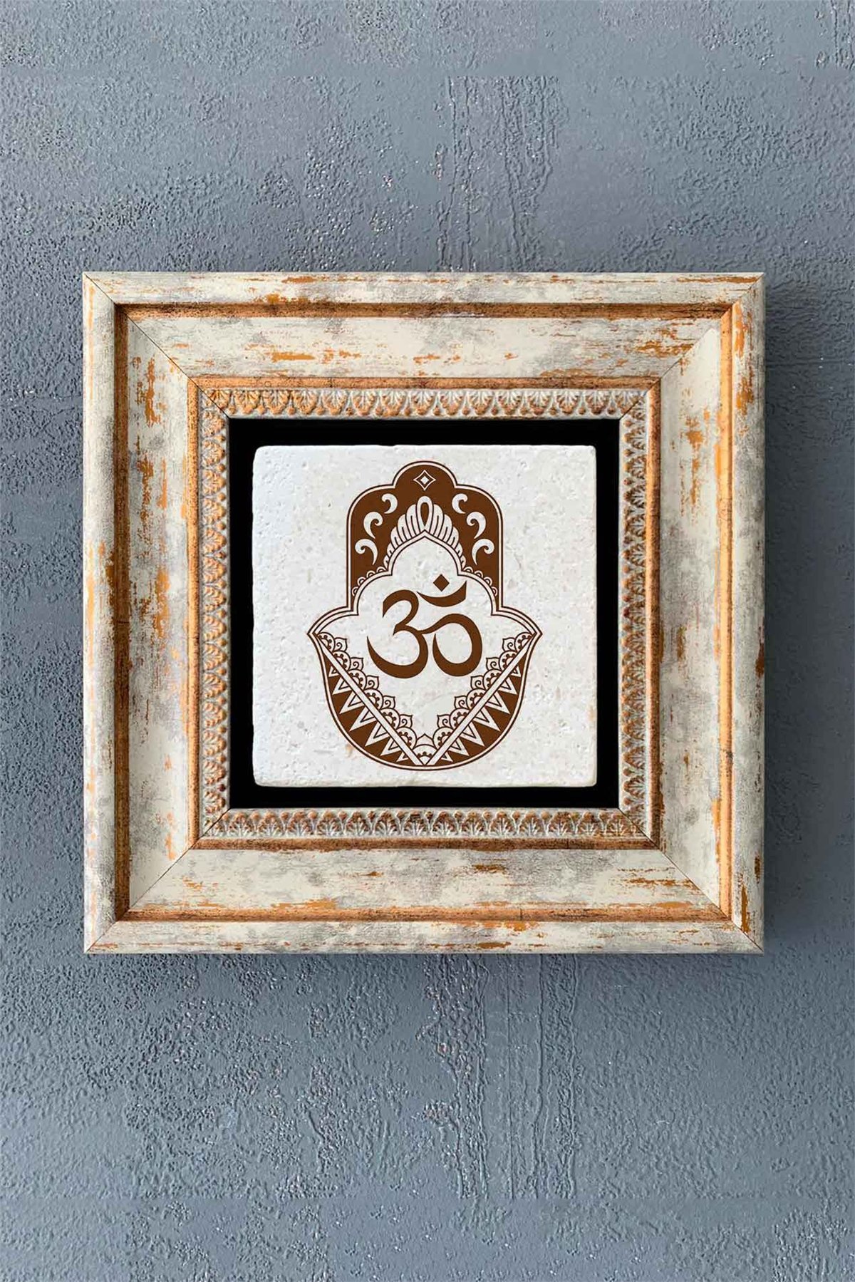 OSCAR STONE DECOR TEKLİ ÇERÇEVELİ DOĞALTAŞ DUVAR DEKORU / CDD1-40-1363 (WALL DECOR)