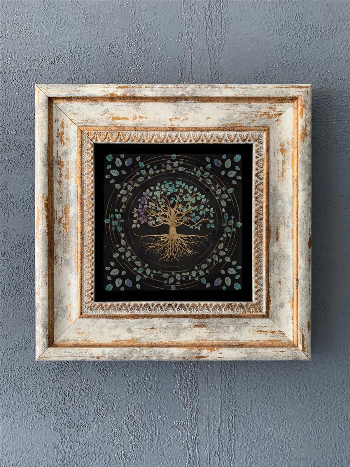 OSCAR STONE DECOR TEKLİ ÇERÇEVELİ DOĞALTAŞ DUVAR DEKORU / CDD-40-542 (WALL DECOR)